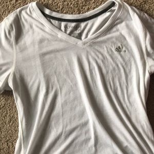 Adidas basic white t-shirt, worn once